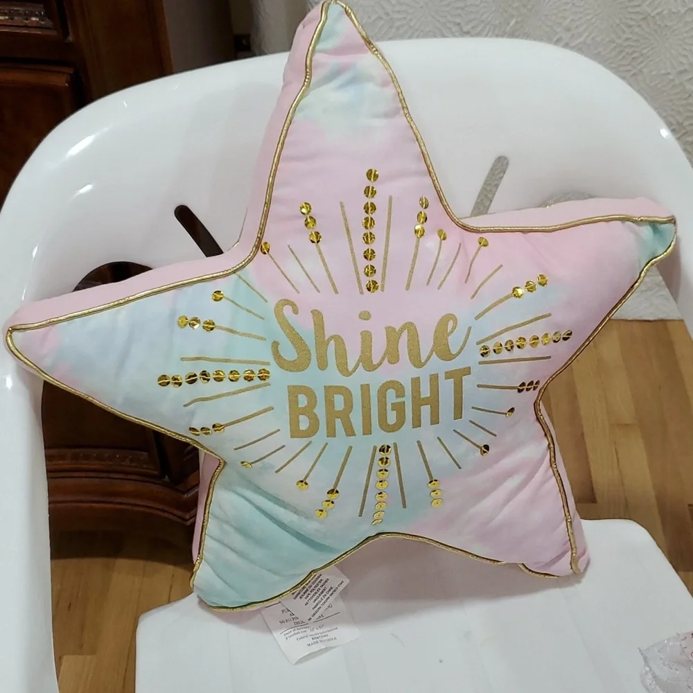 Shine Bright 🌞 Star Pillow 🌟